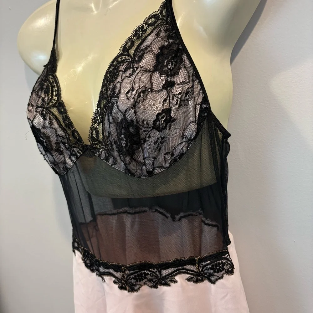 Vintage 90s Victoria’s Secret Sheer Lace Ballerina Style Nightgown Size Small